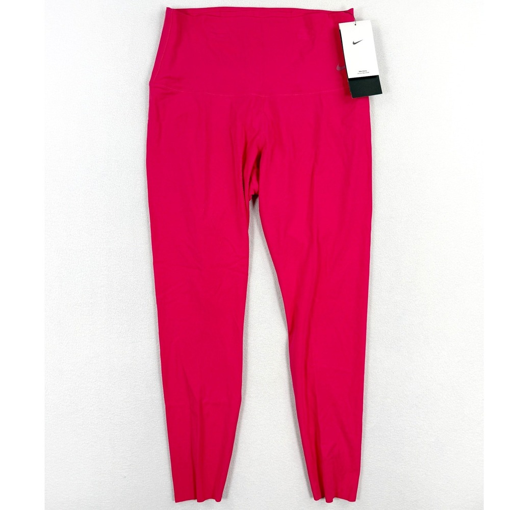 Nike Zenvy High-Waisted 7/8 Leggings Size L Pink Gentle Support DQ6015 - NEW